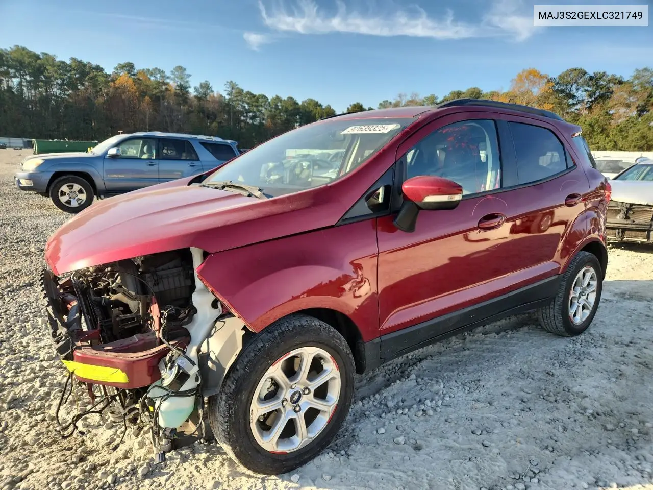 MAJ3S2GEXLC321749 2020 Ford Ecosport Se