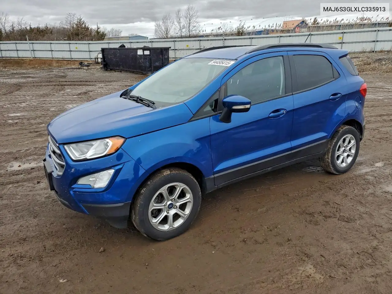MAJ6S3GLXLC335913 2020 Ford Ecosport Se
