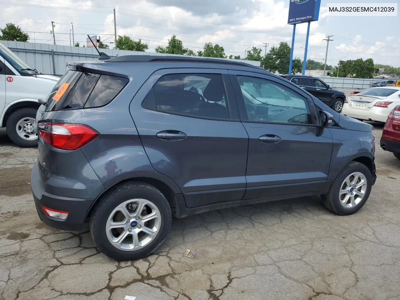 MAJ3S2GE5MC412039 2021 Ford Ecosport Se