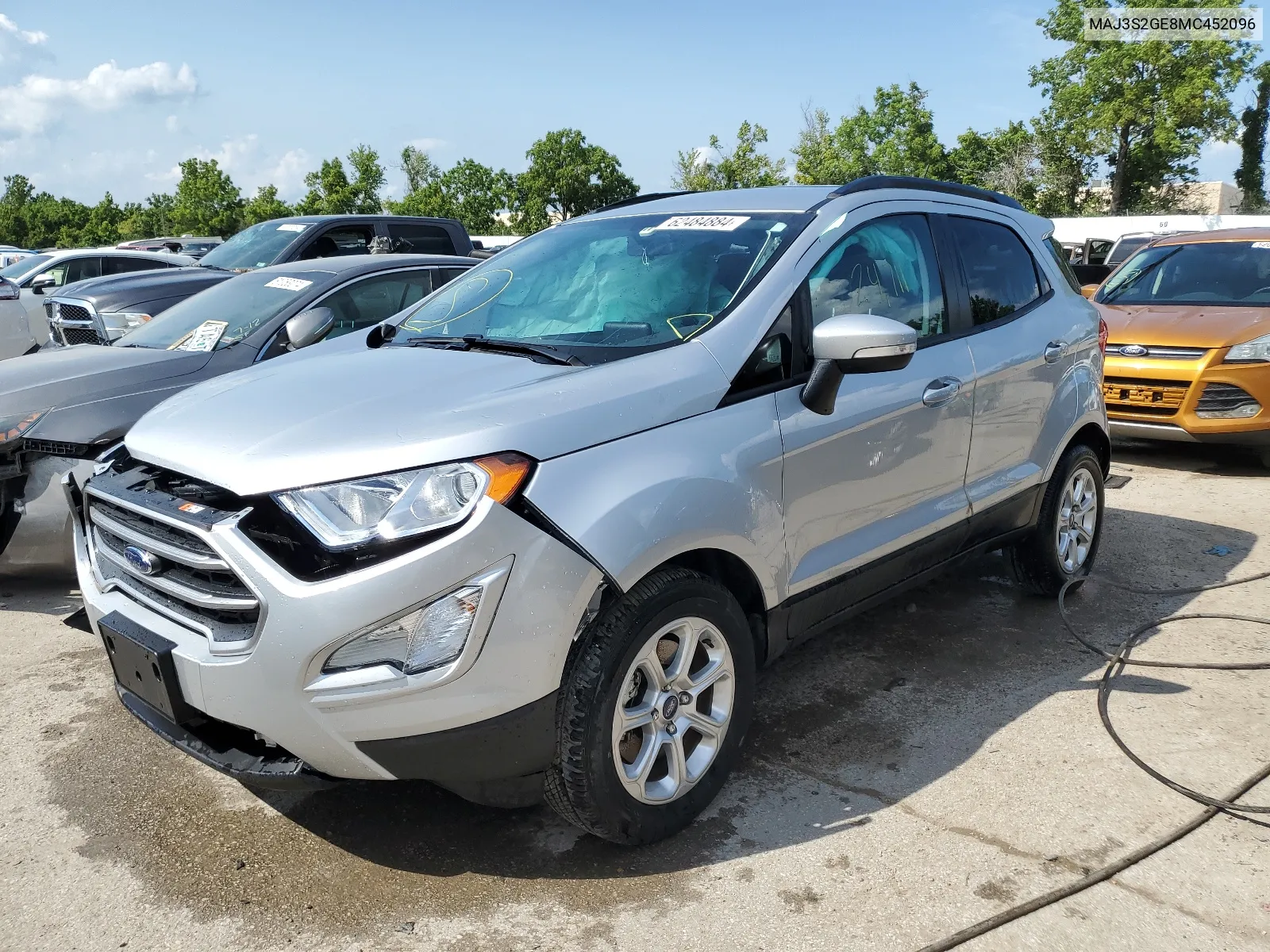 MAJ3S2GE8MC452096 2021 Ford Ecosport Se