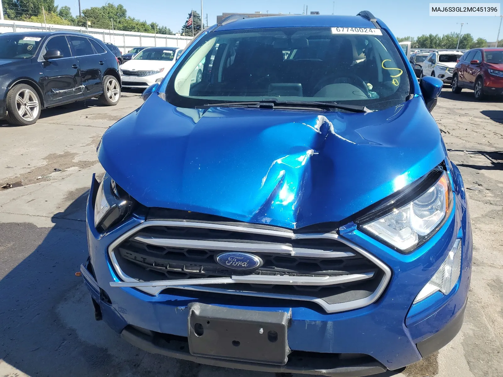 MAJ6S3GL2MC451396 2021 Ford Ecosport Se