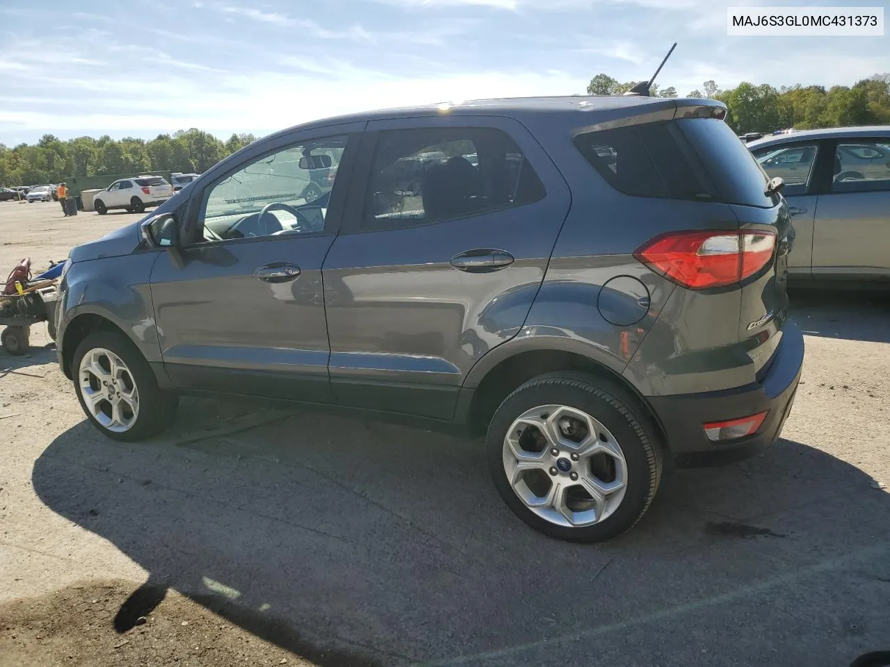 MAJ6S3GL0MC431373 2021 Ford Ecosport Se