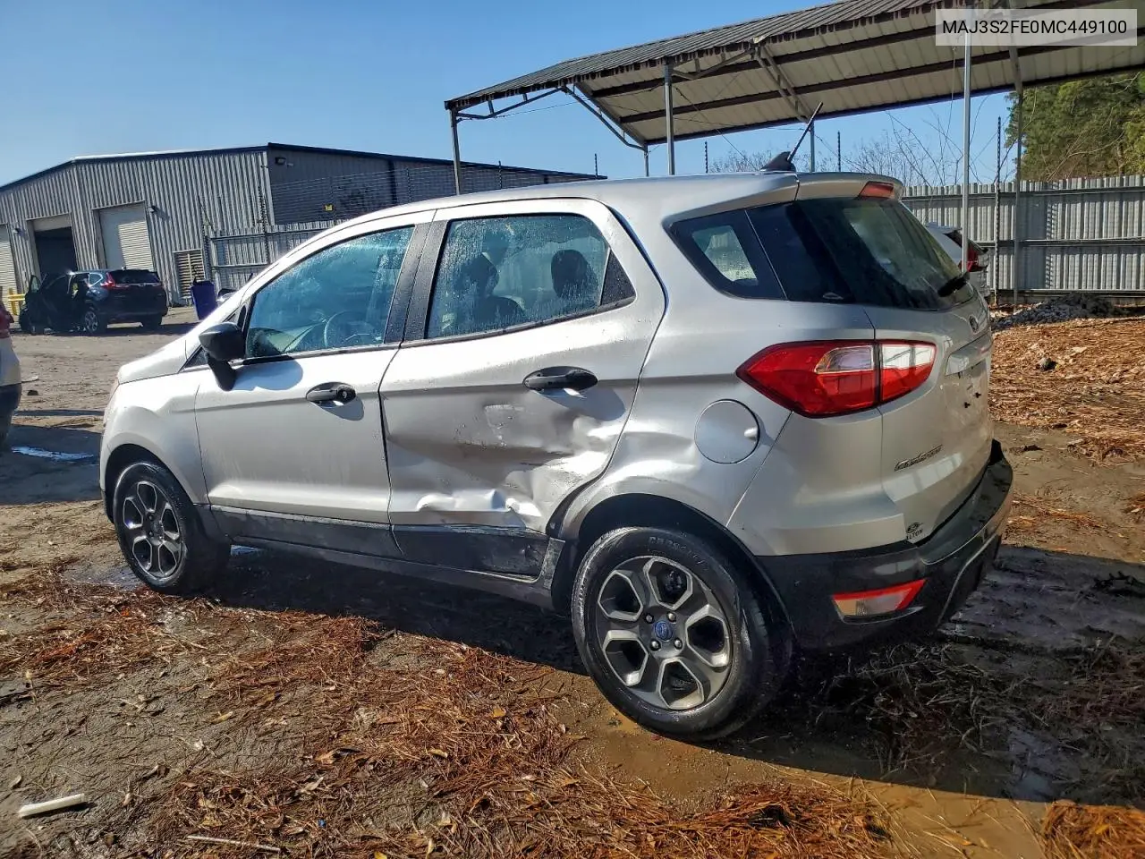 MAJ3S2FE0MC449100 2021 Ford Ecosport S