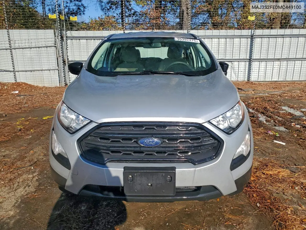 MAJ3S2FE0MC449100 2021 Ford Ecosport S
