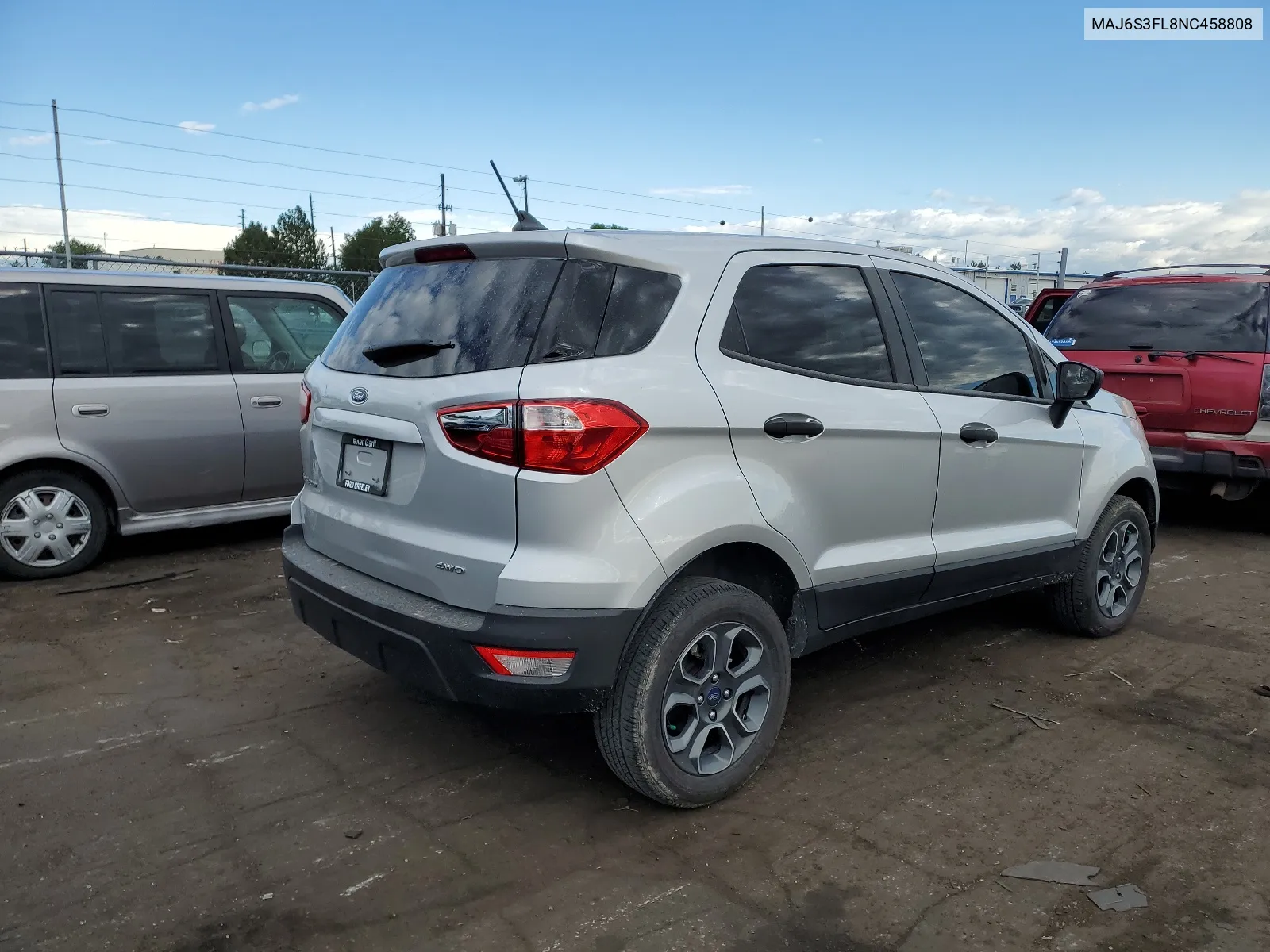 MAJ6S3FL8NC458808 2022 Ford Ecosport S