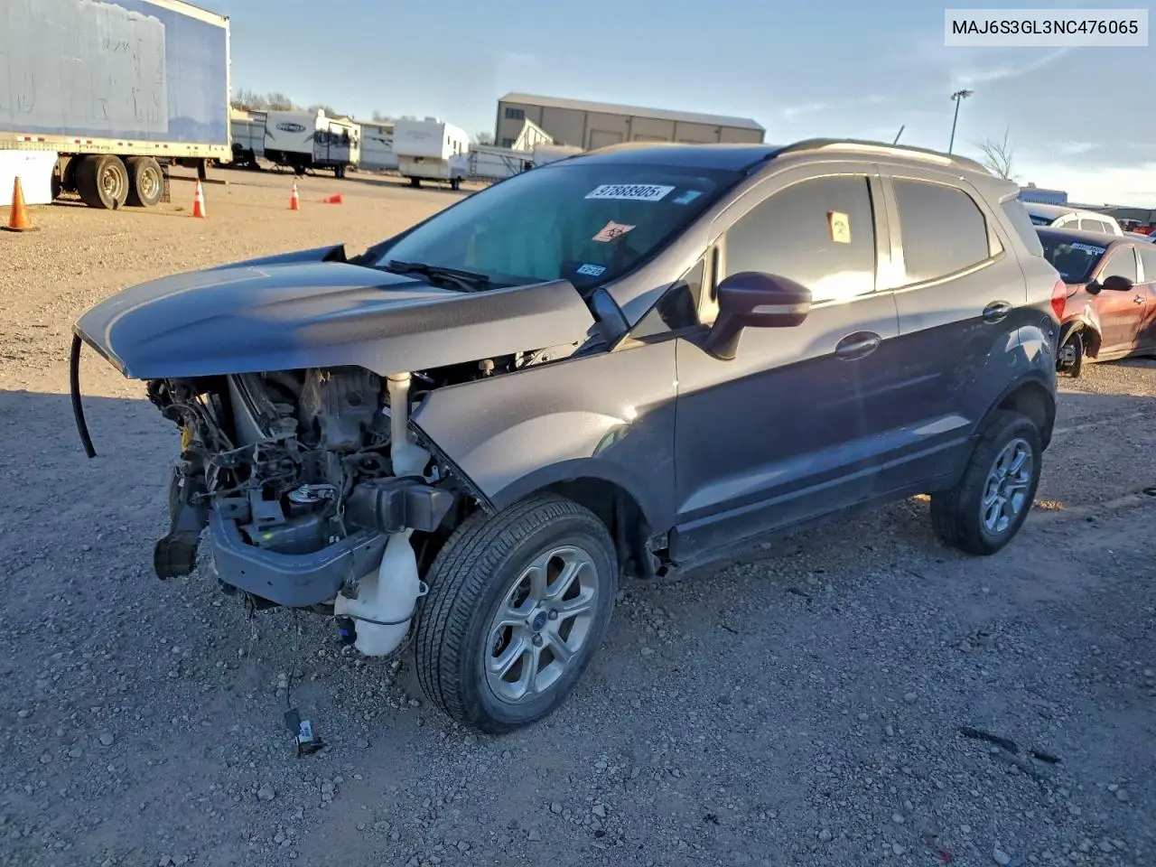 MAJ6S3GL3NC476065 2022 Ford Ecosport Se