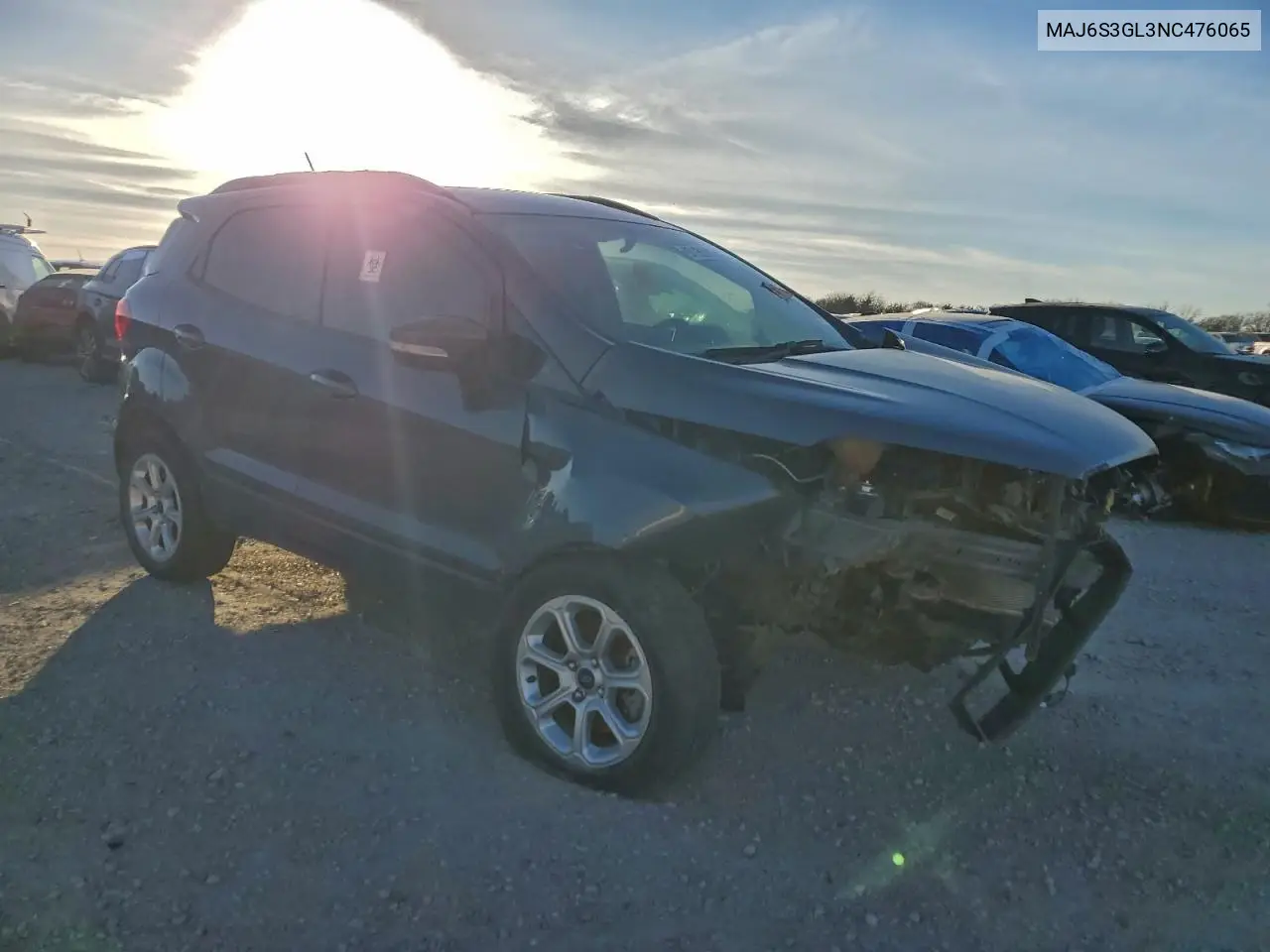 MAJ6S3GL3NC476065 2022 Ford Ecosport Se