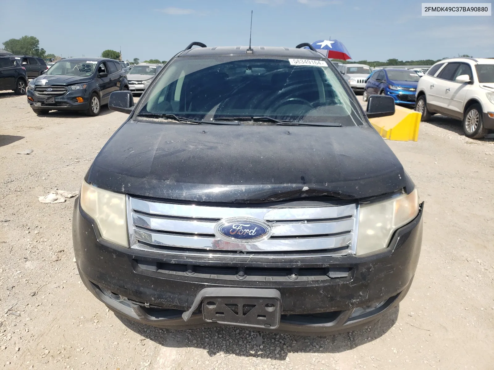 2007 Ford Edge Sel Plus VIN: 2FMDK49C37BA90880 Lot: 58349164