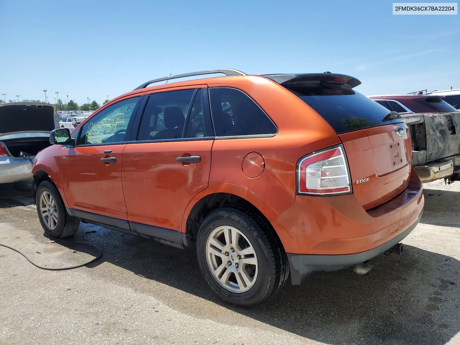 2007 Ford Edge Se VIN: 2FMDK36CX7BA22204 Lot: 58705514