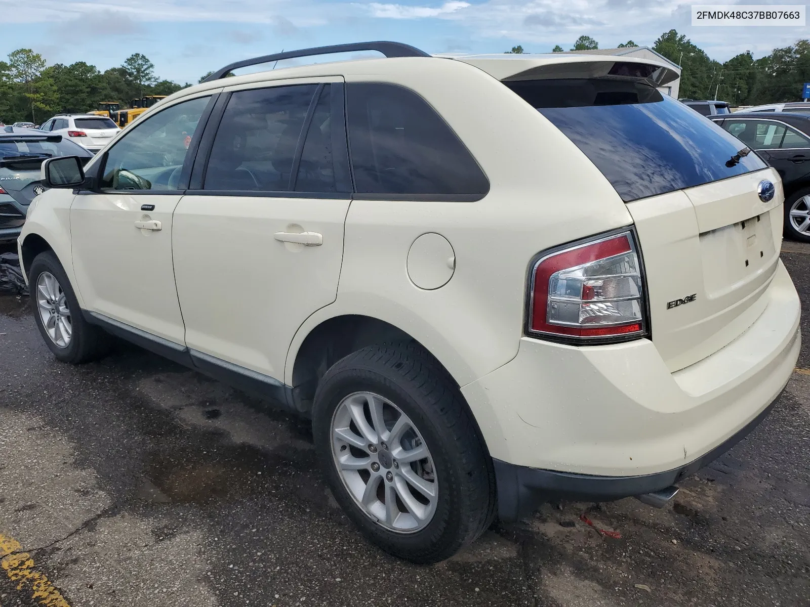 2007 Ford Edge Sel VIN: 2FMDK48C37BB07663 Lot: 63310984