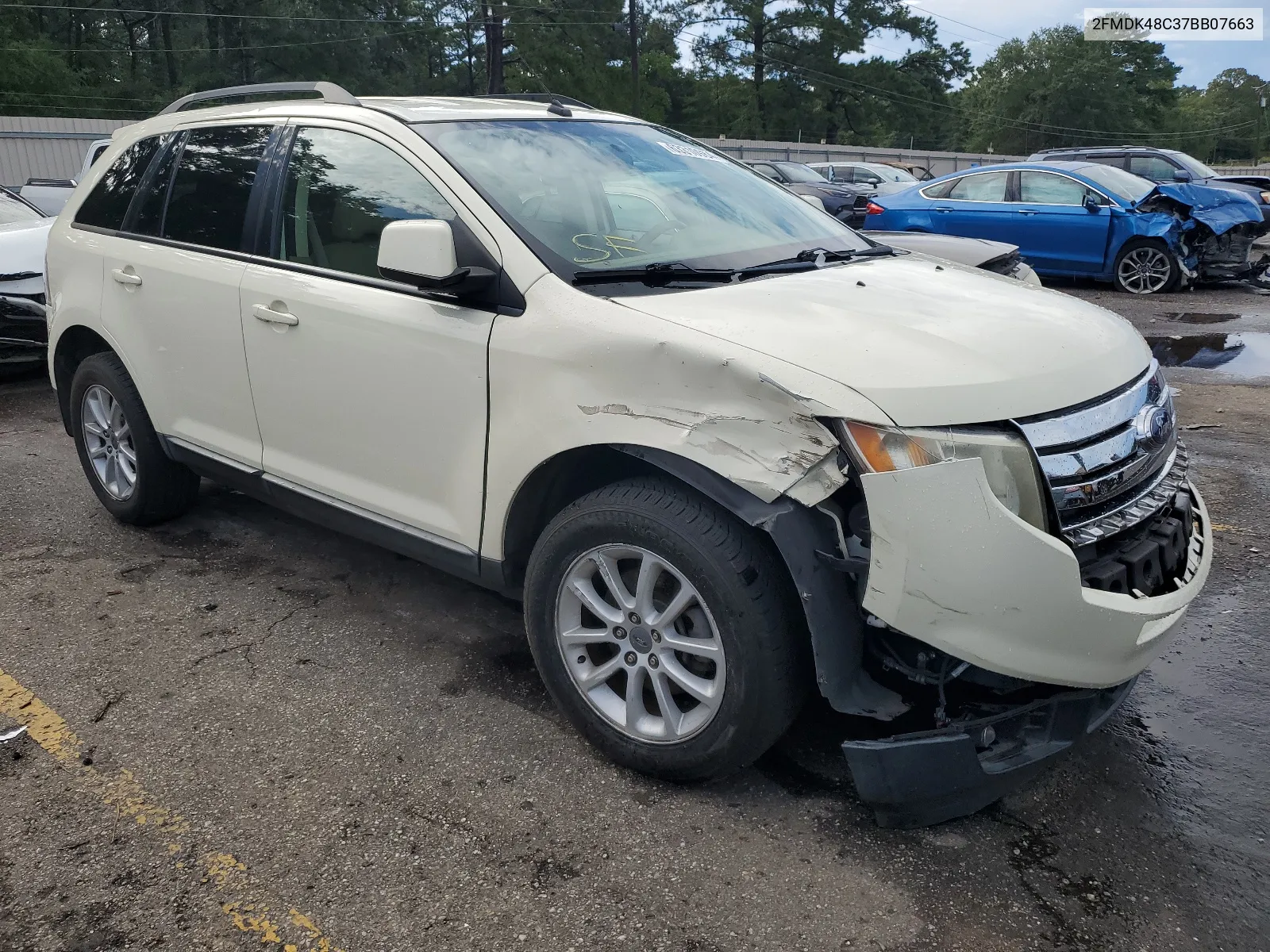 2007 Ford Edge Sel VIN: 2FMDK48C37BB07663 Lot: 63310984