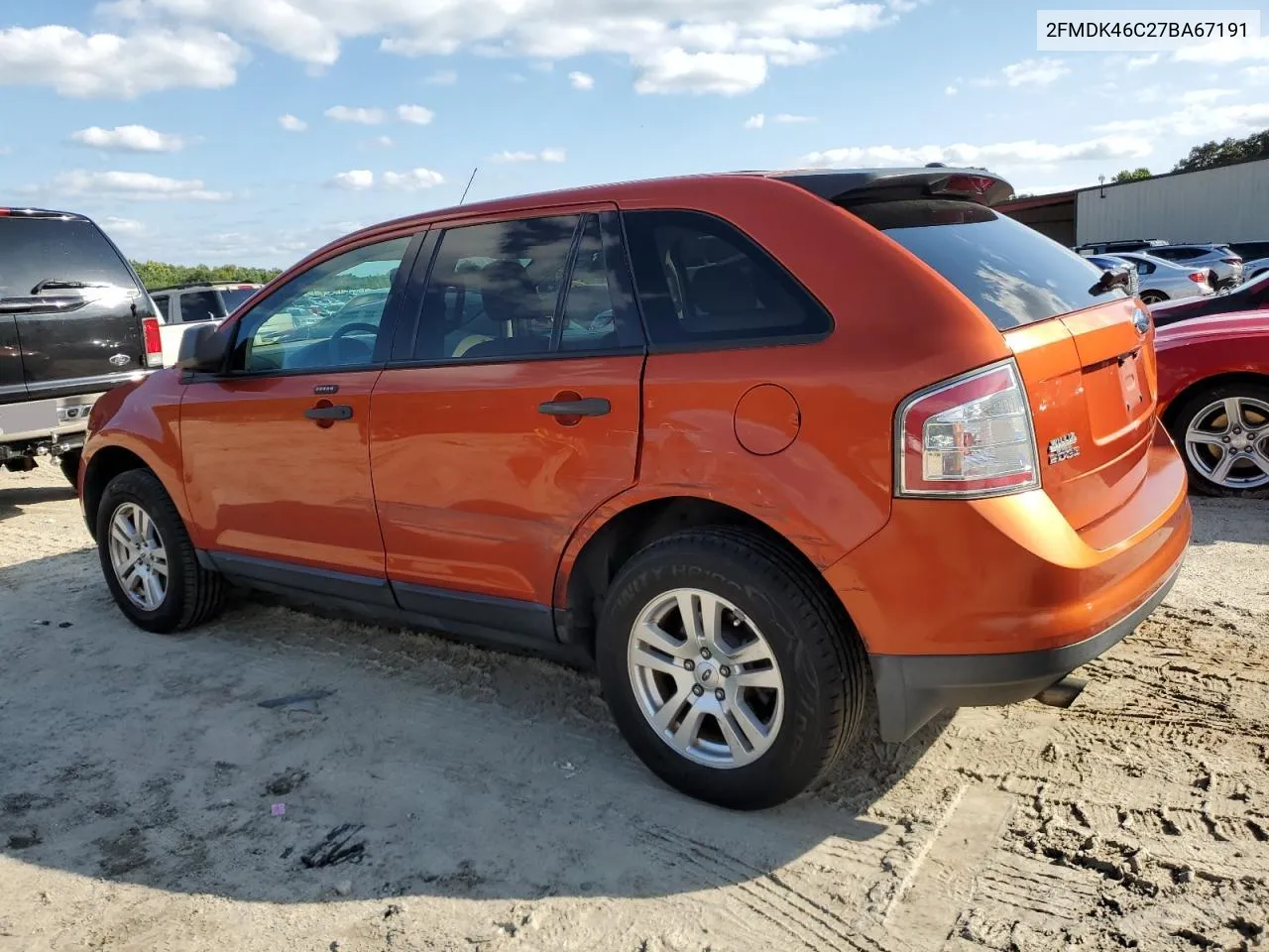 2007 Ford Edge Se VIN: 2FMDK46C27BA67191 Lot: 67590154