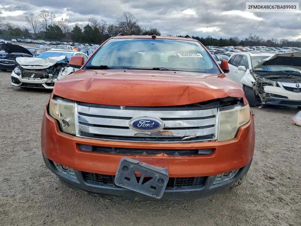 2FMDK48C67BA89983 2007 Ford Edge Sel
