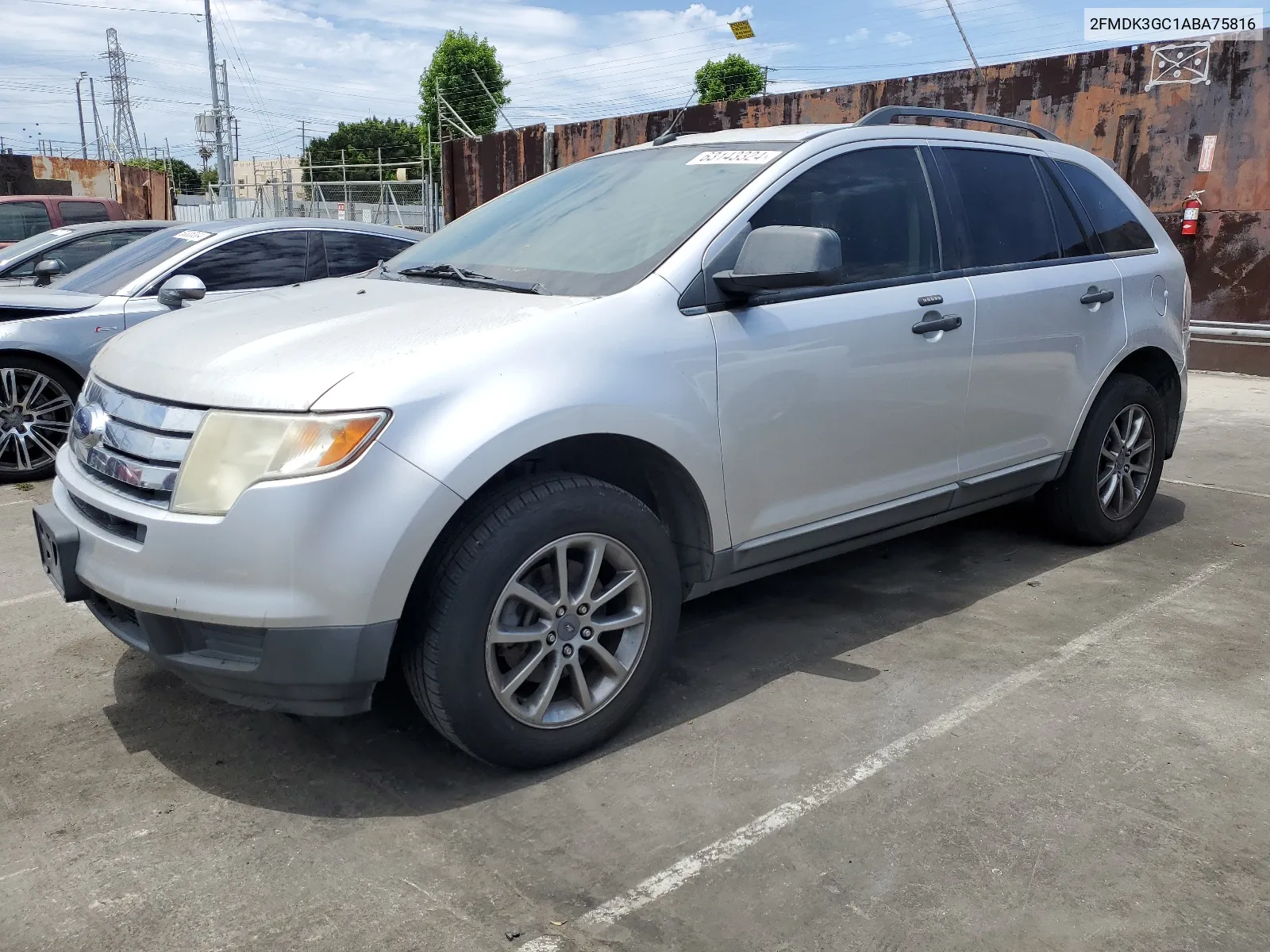 2010 Ford Edge Se VIN: 2FMDK3GC1ABA75816 Lot: 63143324