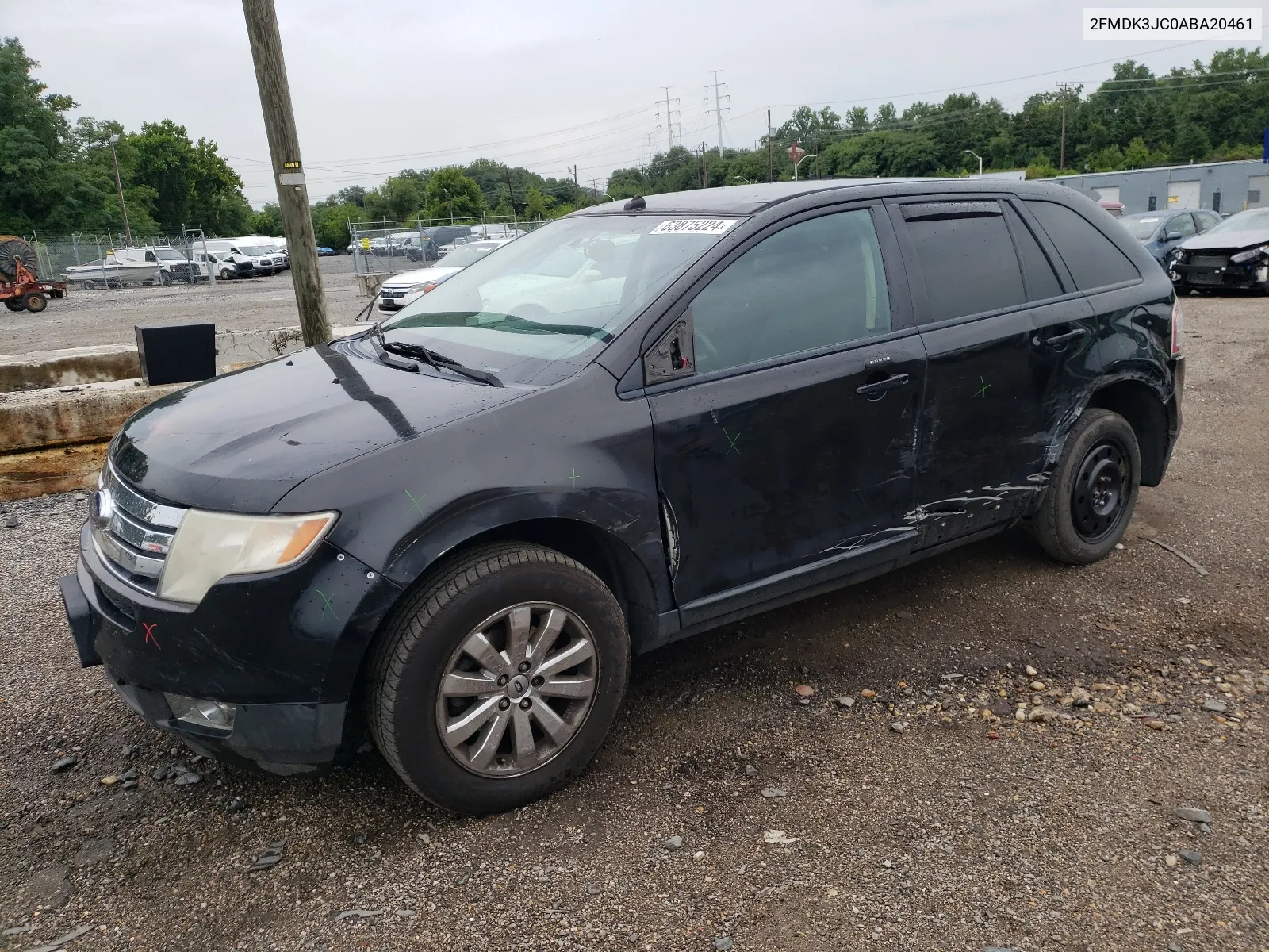 2010 Ford Edge Sel VIN: 2FMDK3JC0ABA20461 Lot: 63875224