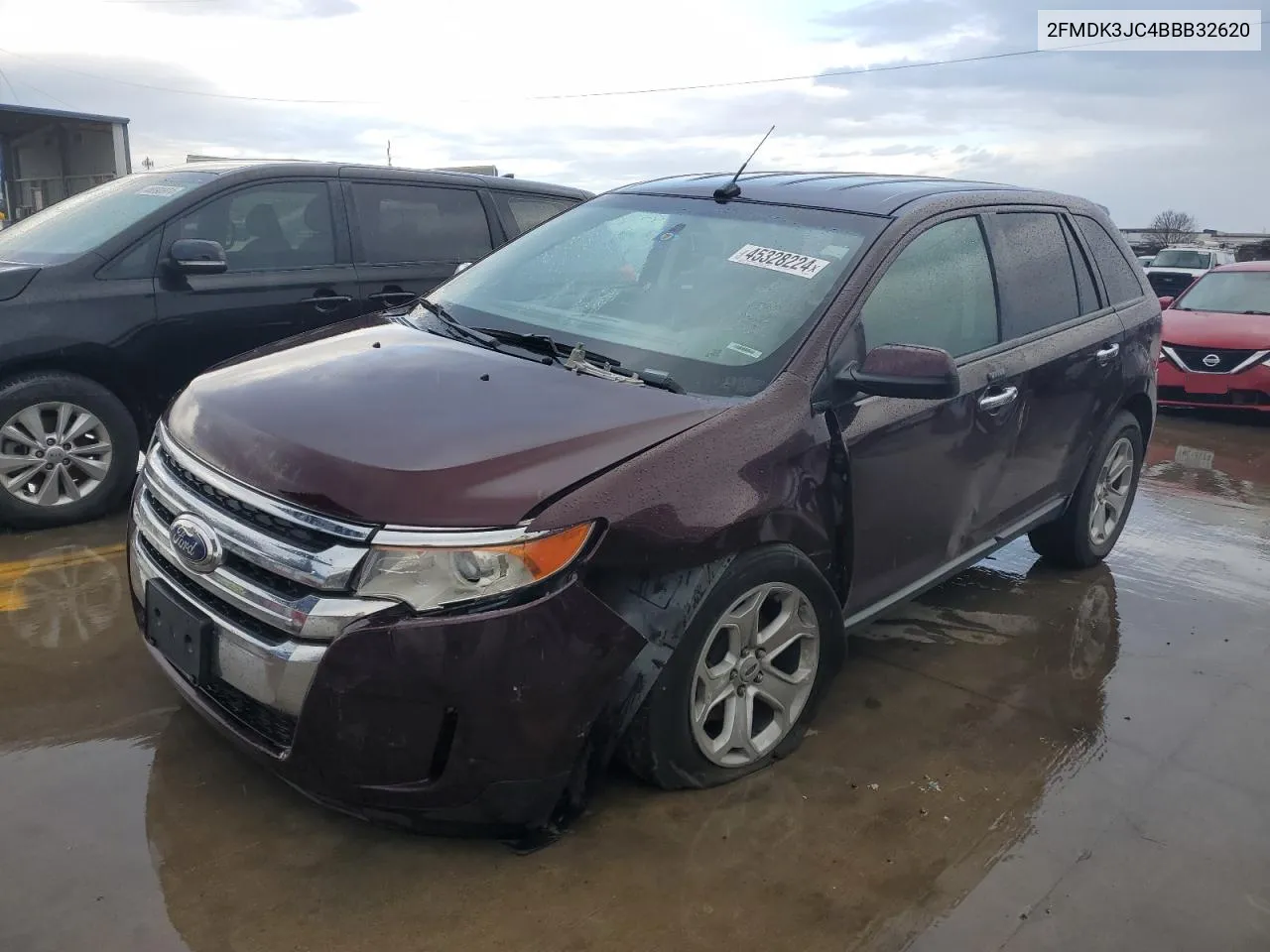 2011 Ford Edge Sel VIN: 2FMDK3JC4BBB32620 Lot: 45328224