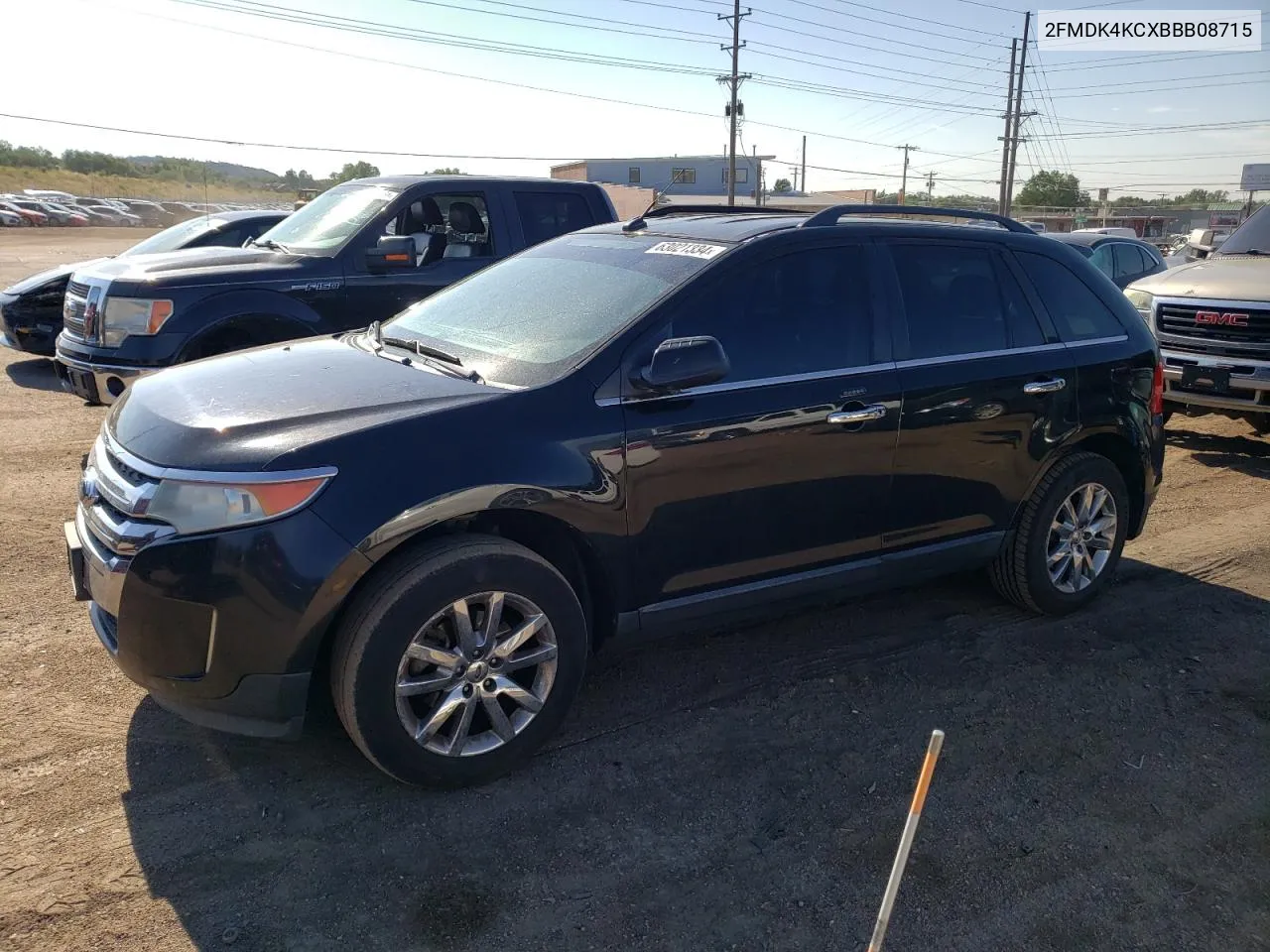 2011 Ford Edge Limited VIN: 2FMDK4KCXBBB08715 Lot: 63021334