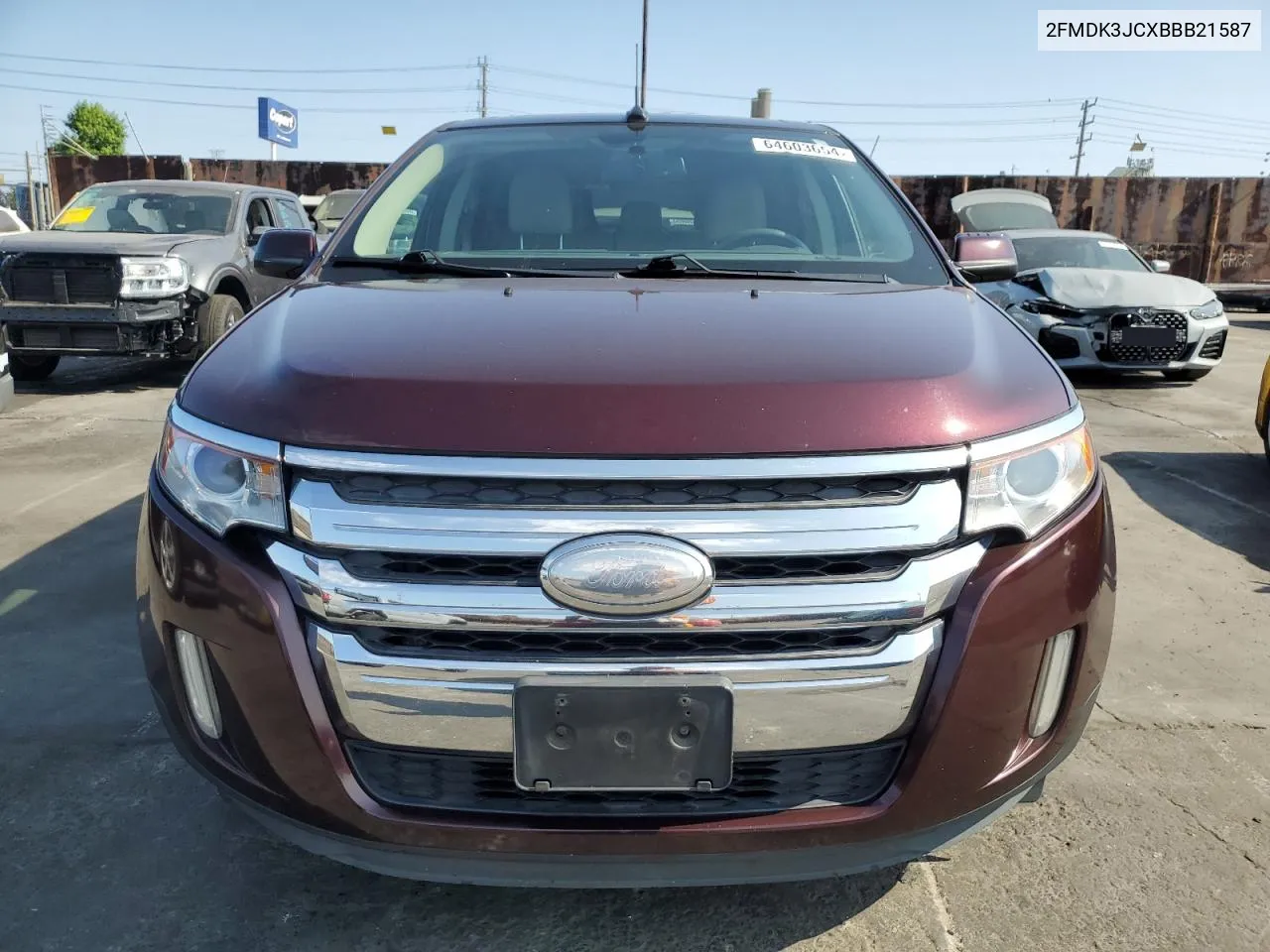 2011 Ford Edge Sel VIN: 2FMDK3JCXBBB21587 Lot: 64603654