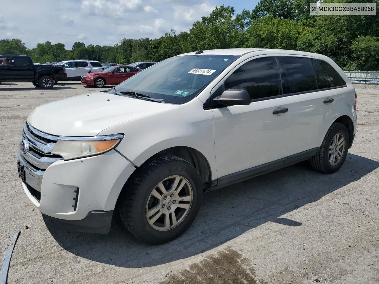 2011 Ford Edge Se VIN: 2FMDK3GCXBBA88968 Lot: 65647524