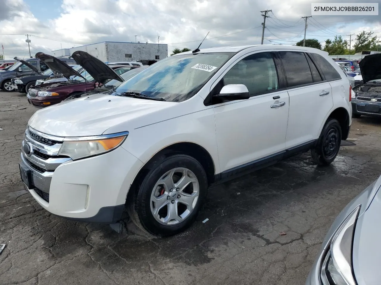 2011 Ford Edge Sel VIN: 2FMDK3JC9BBB26201 Lot: 70398354