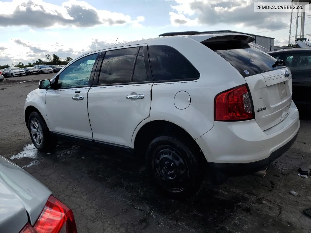 2011 Ford Edge Sel VIN: 2FMDK3JC9BBB26201 Lot: 70398354