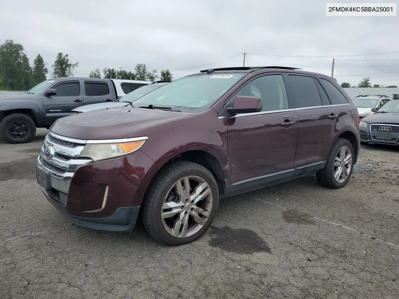 2011 Ford Edge Limited VIN: 2FMDK4KC5BBA25001 Lot: 72279474