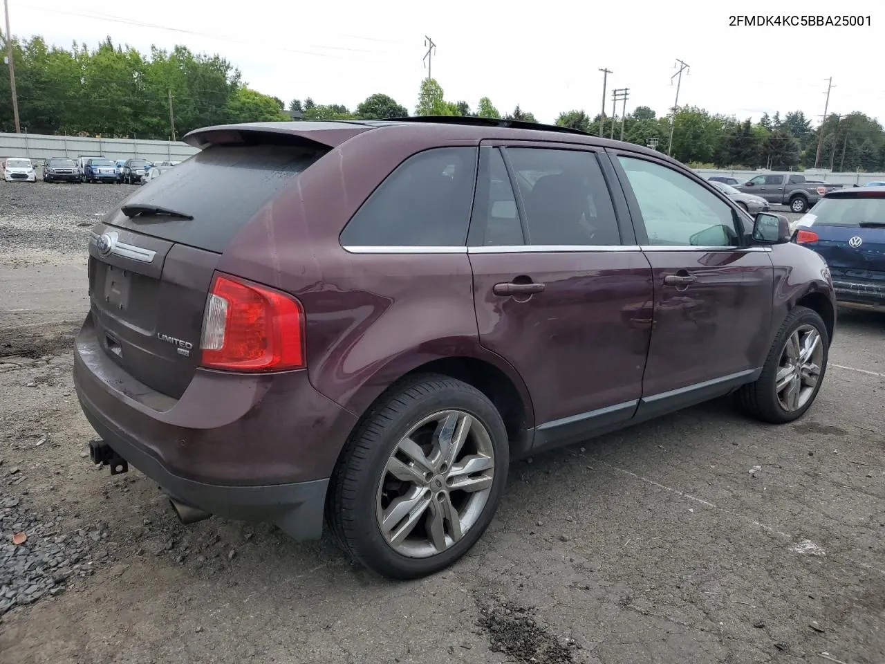 2011 Ford Edge Limited VIN: 2FMDK4KC5BBA25001 Lot: 72279474