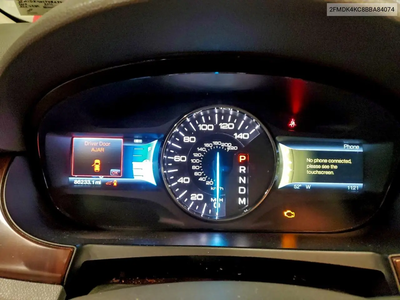 2FMDK4KC8BBA84074 2011 Ford Edge Limited