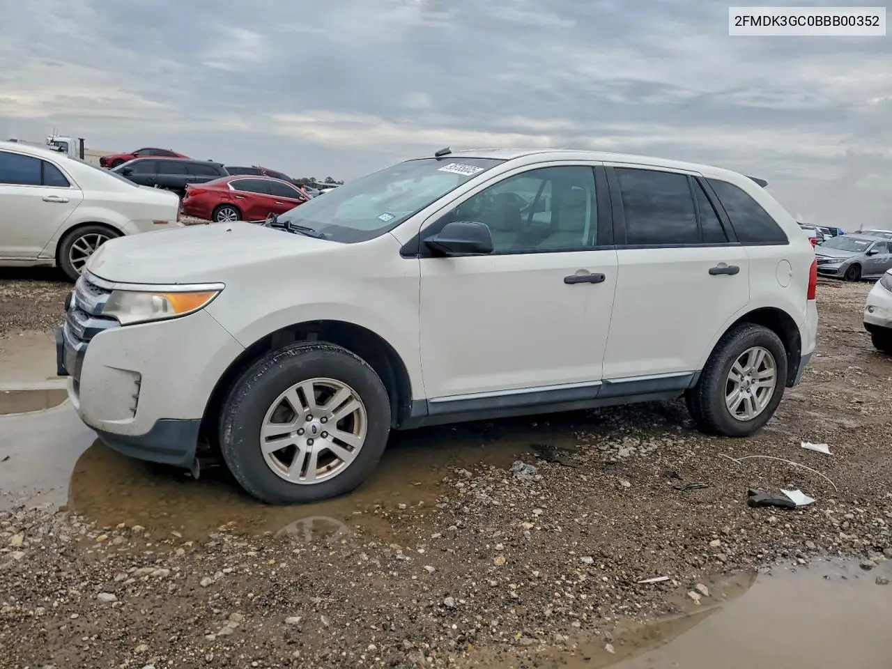 2FMDK3GC0BBB00352 2011 Ford Edge Se