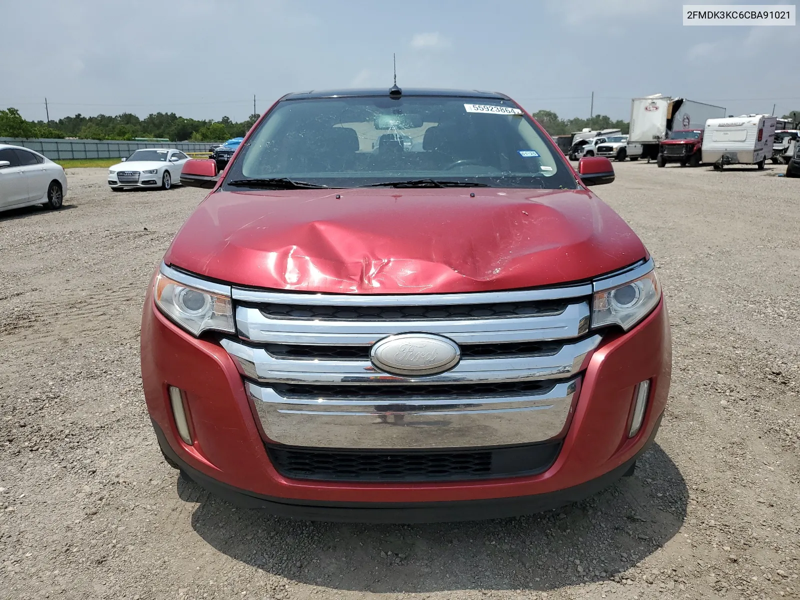 2012 Ford Edge Limited VIN: 2FMDK3KC6CBA91021 Lot: 55923864