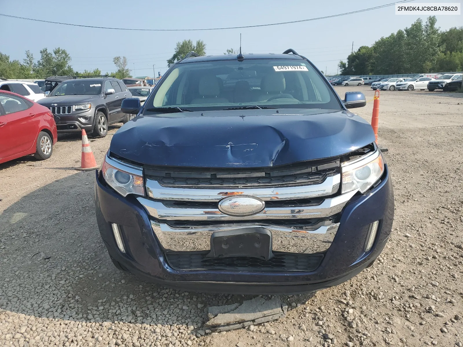 2012 Ford Edge Sel VIN: 2FMDK4JC8CBA78620 Lot: 64971974