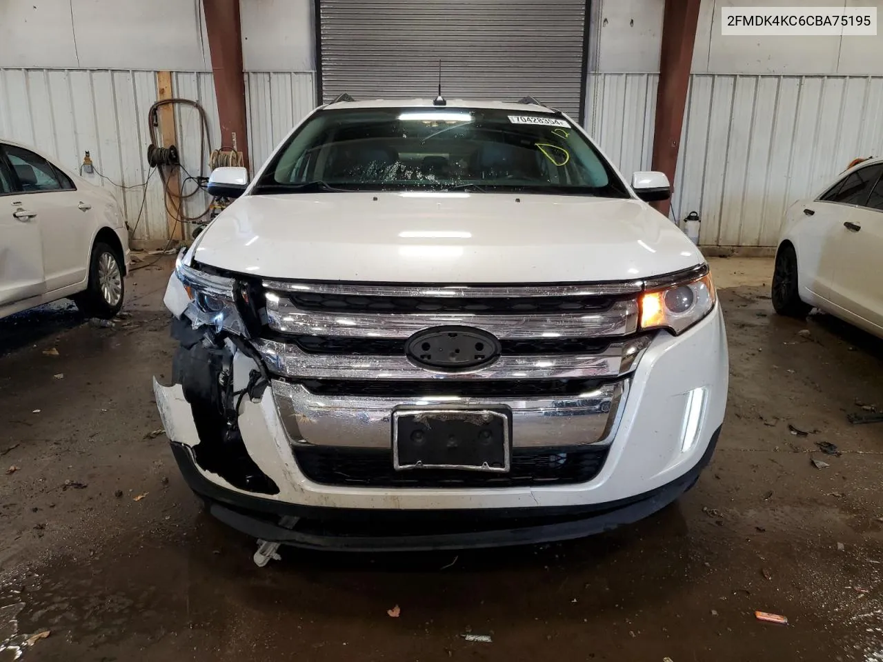 2012 Ford Edge Limited VIN: 2FMDK4KC6CBA75195 Lot: 70428354