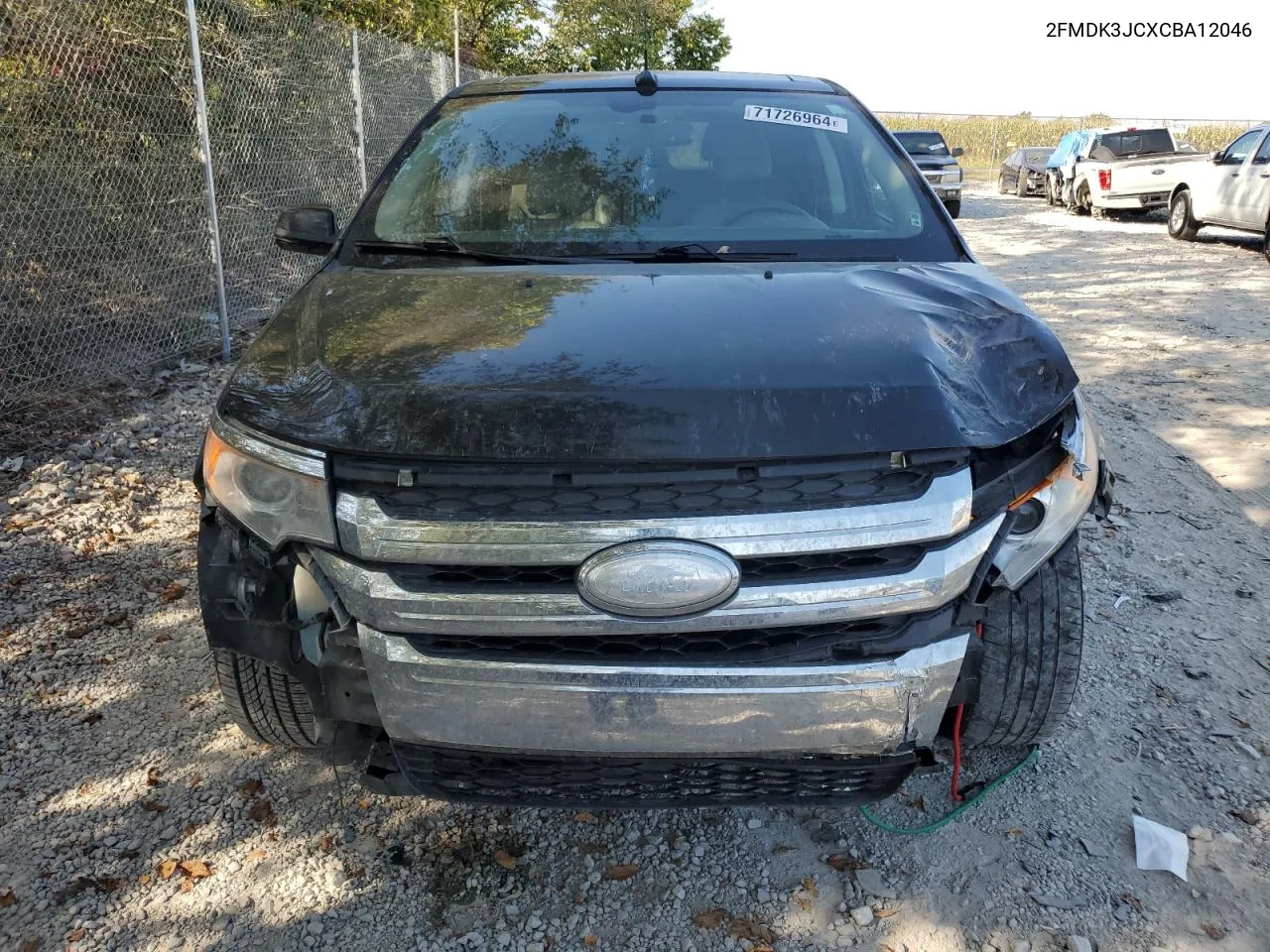 2012 Ford Edge Sel VIN: 2FMDK3JCXCBA12046 Lot: 71726964