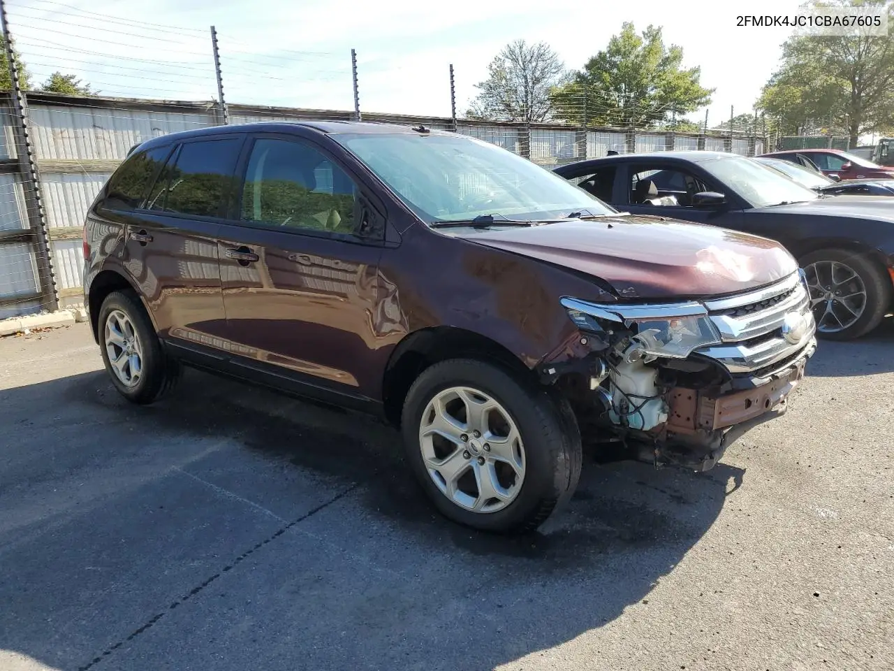 2FMDK4JC1CBA67605 2012 Ford Edge Sel