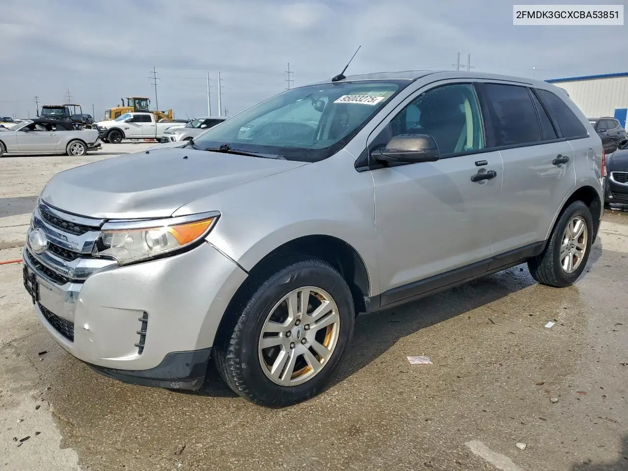 2FMDK3GCXCBA53851 2012 Ford Edge Se