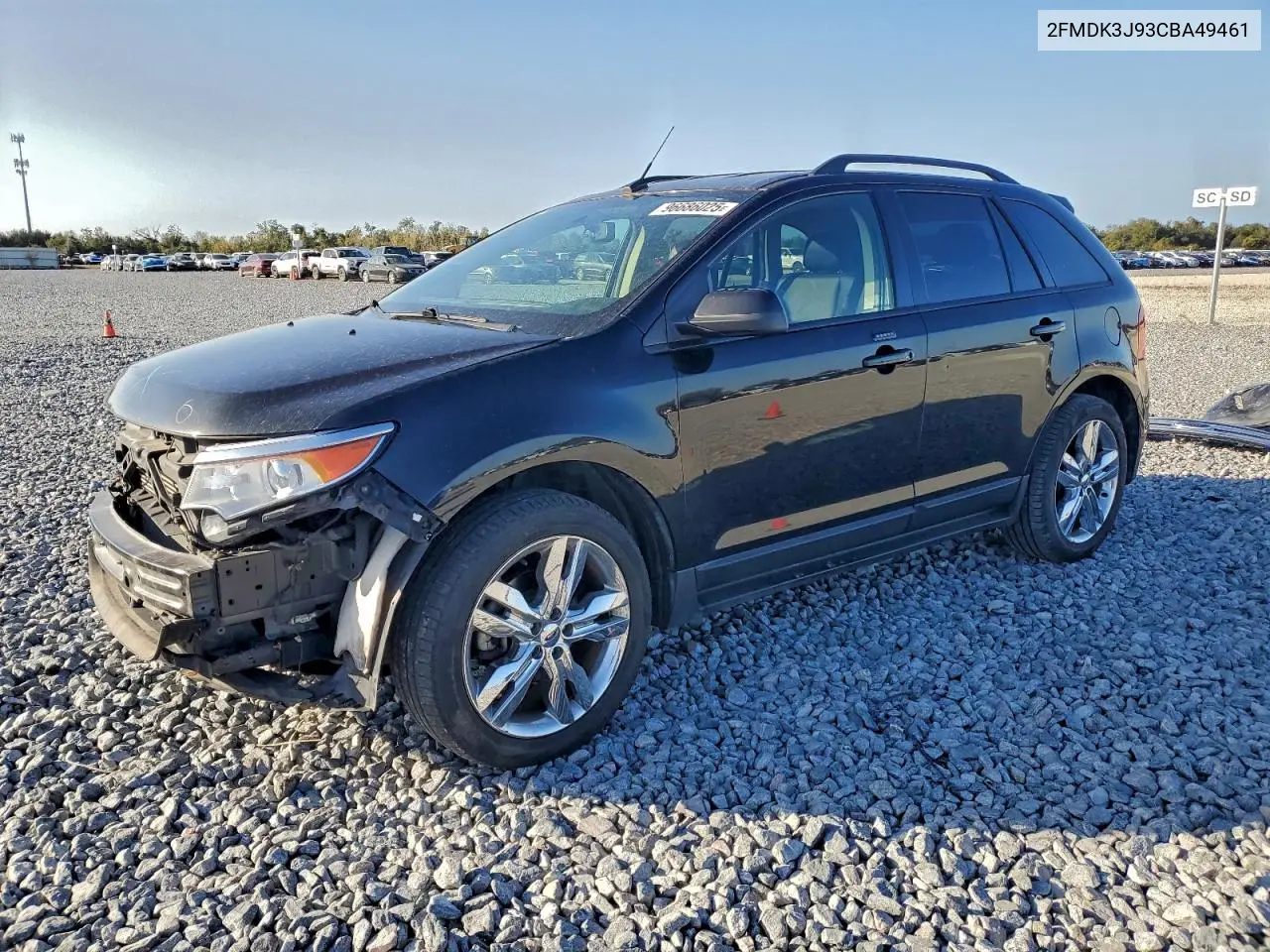 2FMDK3J93CBA49461 2012 Ford Edge Sel