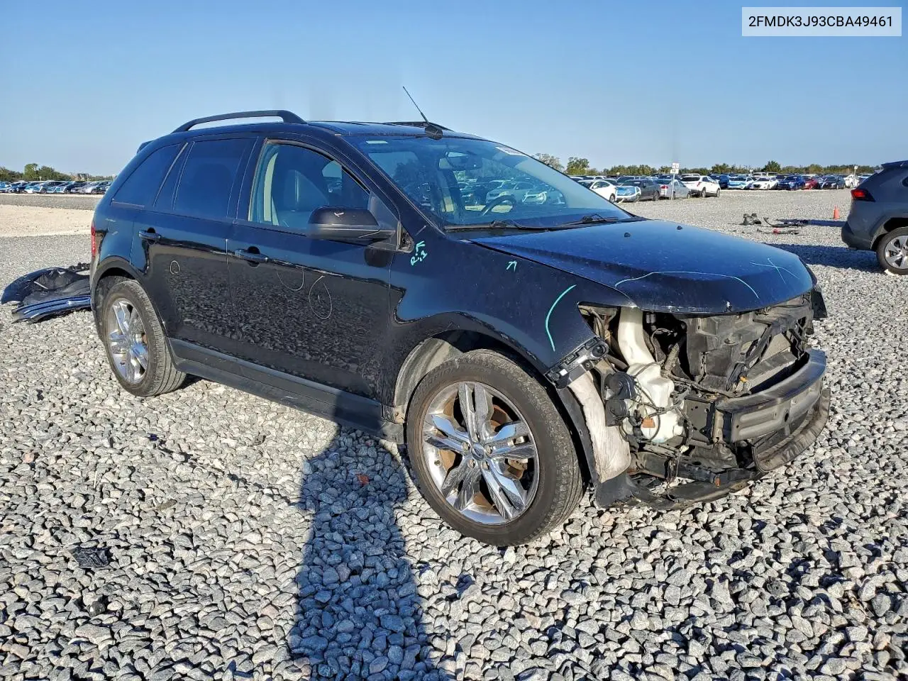 2FMDK3J93CBA49461 2012 Ford Edge Sel