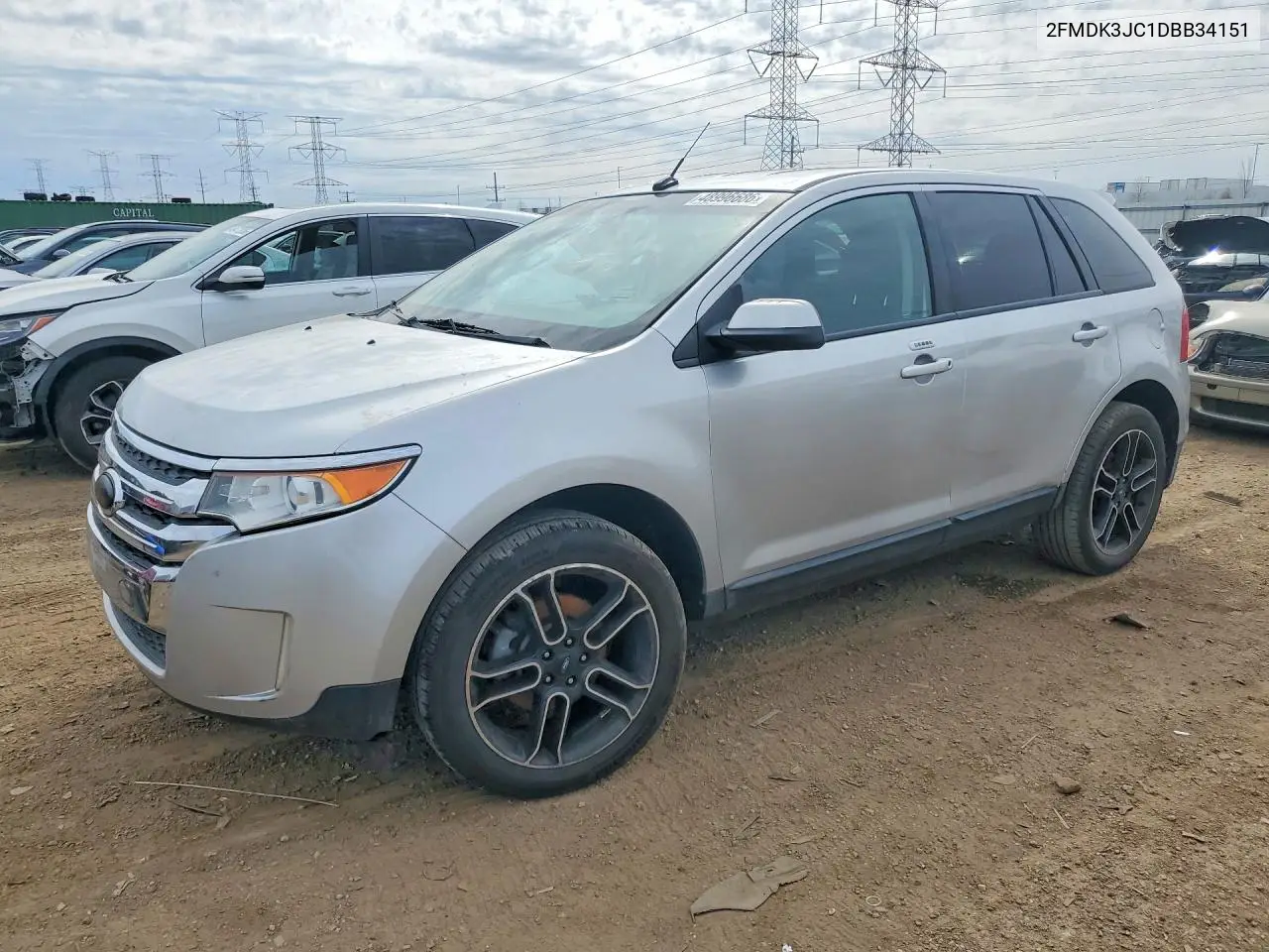 2FMDK3JC1DBB34151 2013 Ford Edge Sel