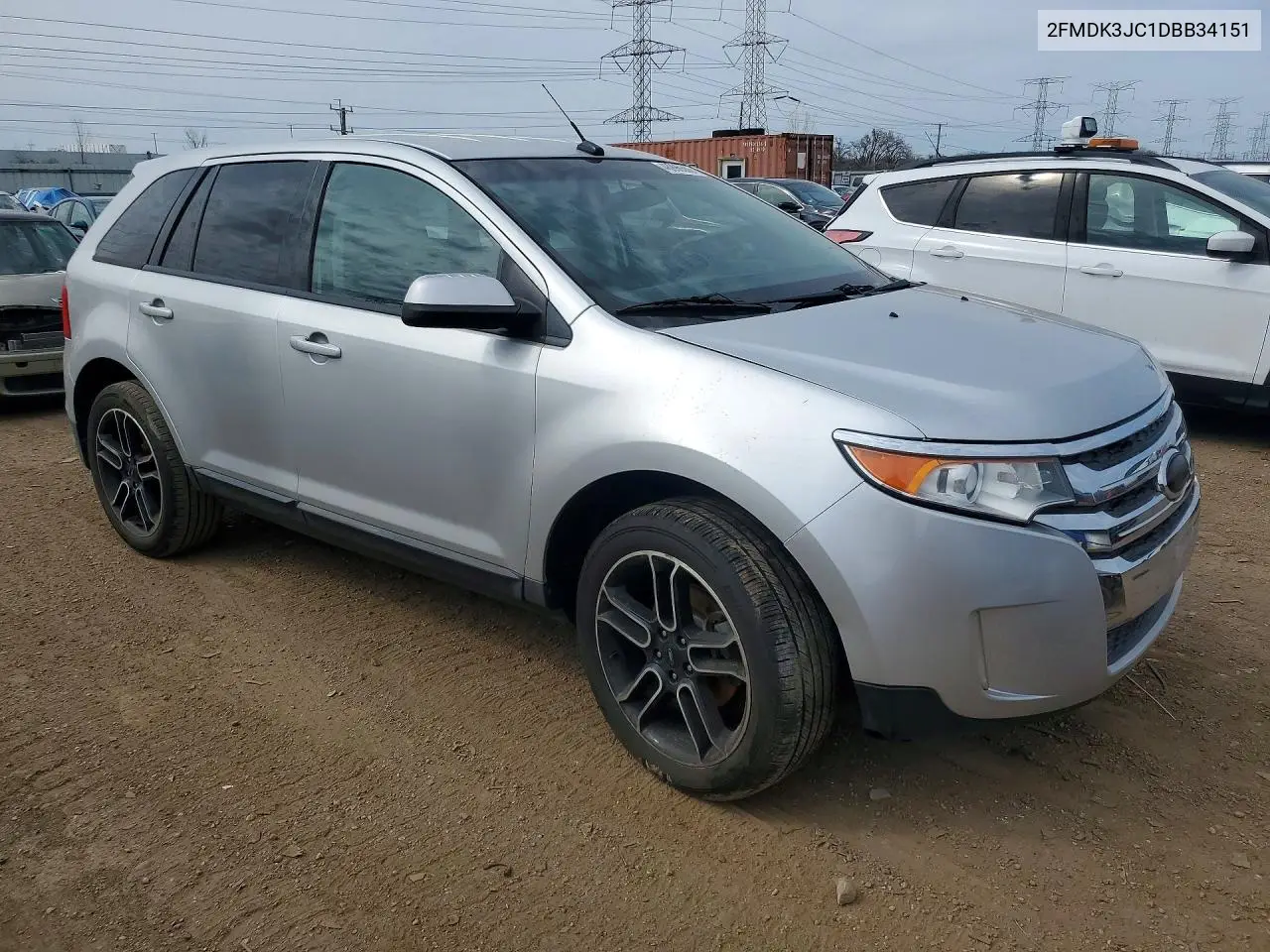 2FMDK3JC1DBB34151 2013 Ford Edge Sel