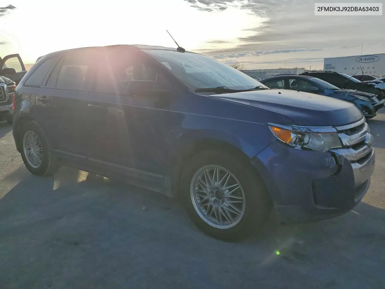 2FMDK3J92DBA63403 2013 Ford Edge Sel