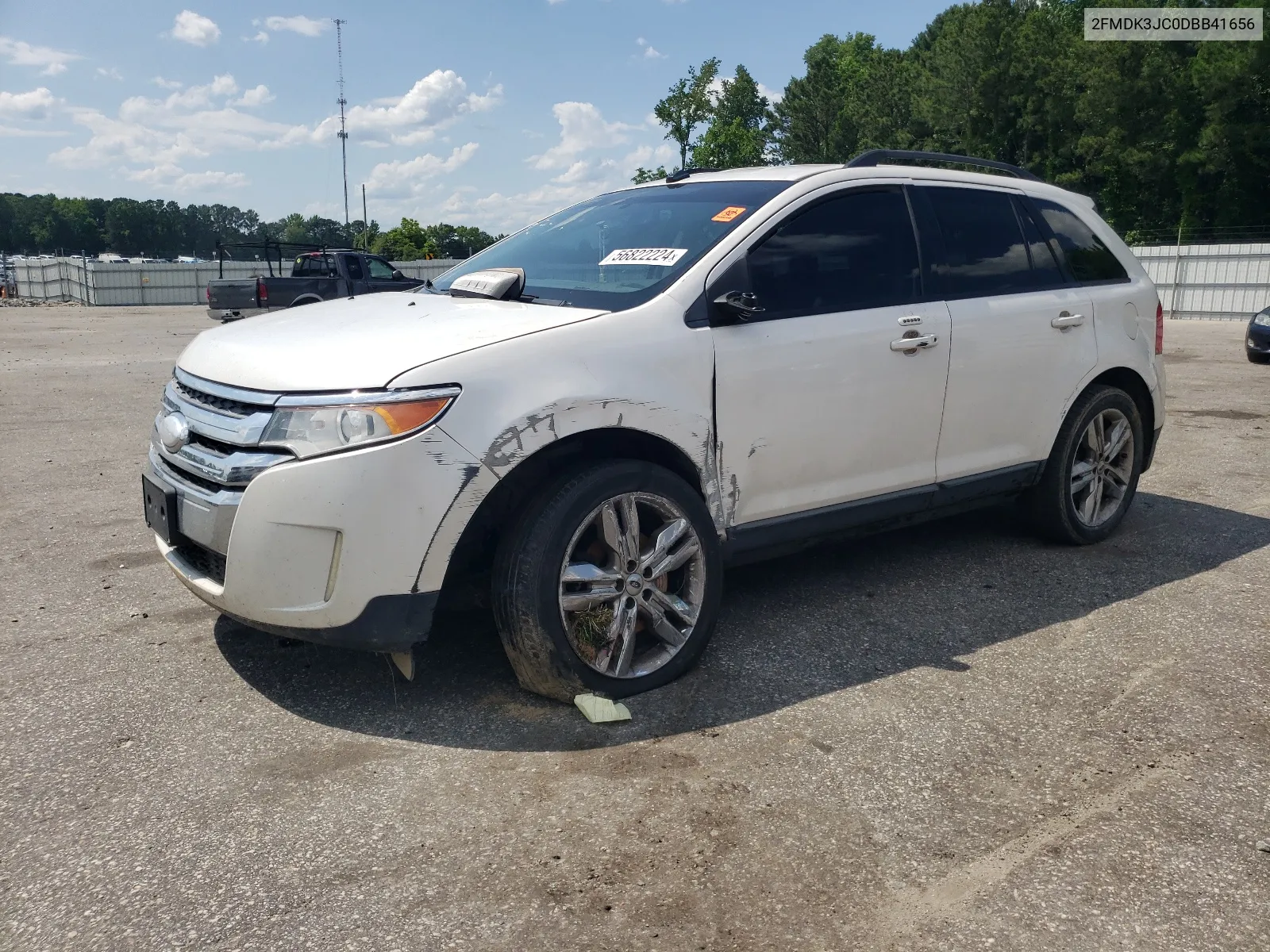 2013 Ford Edge Sel VIN: 2FMDK3JC0DBB41656 Lot: 56822224