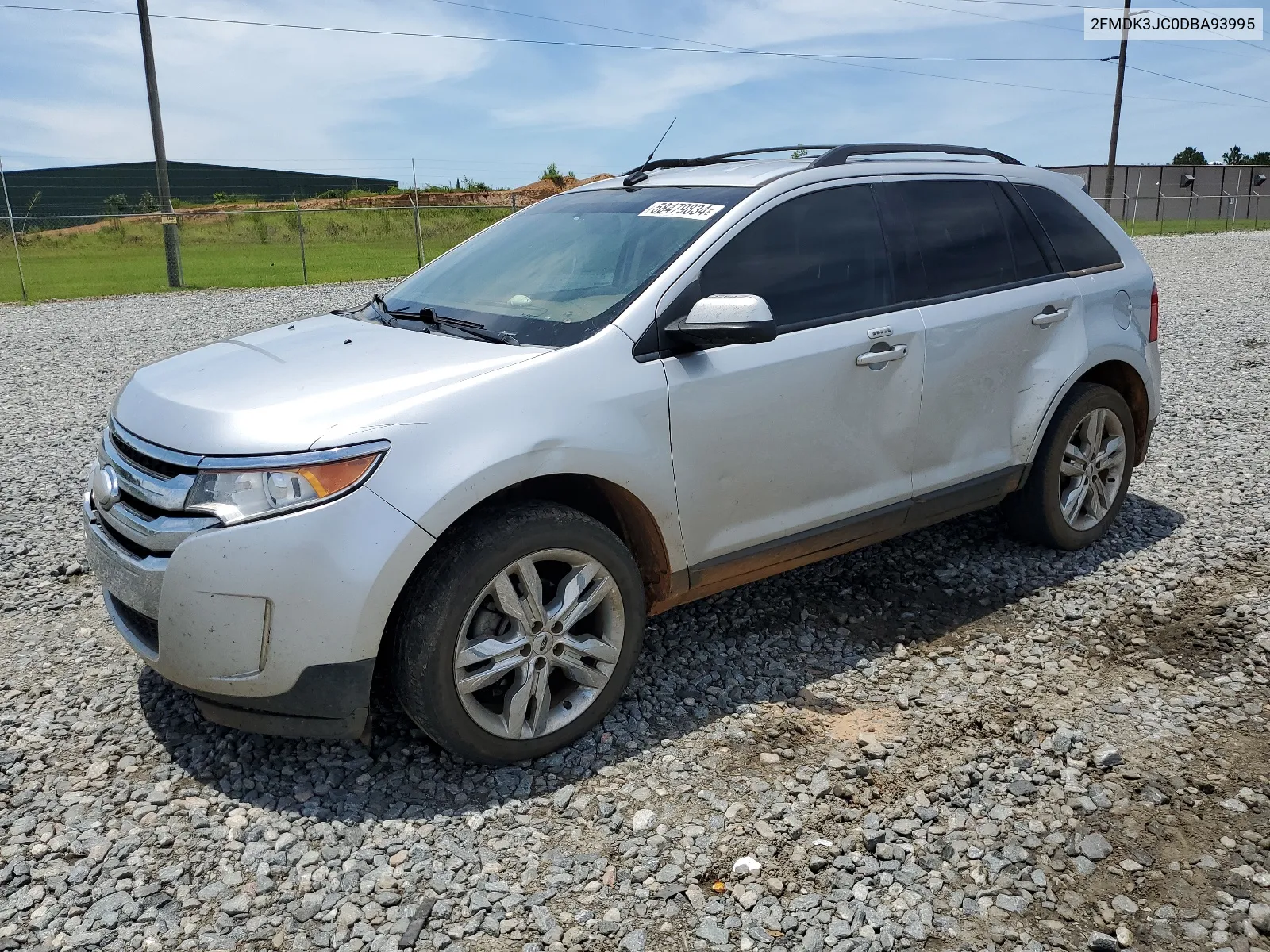 2013 Ford Edge Sel VIN: 2FMDK3JC0DBA93995 Lot: 58479834