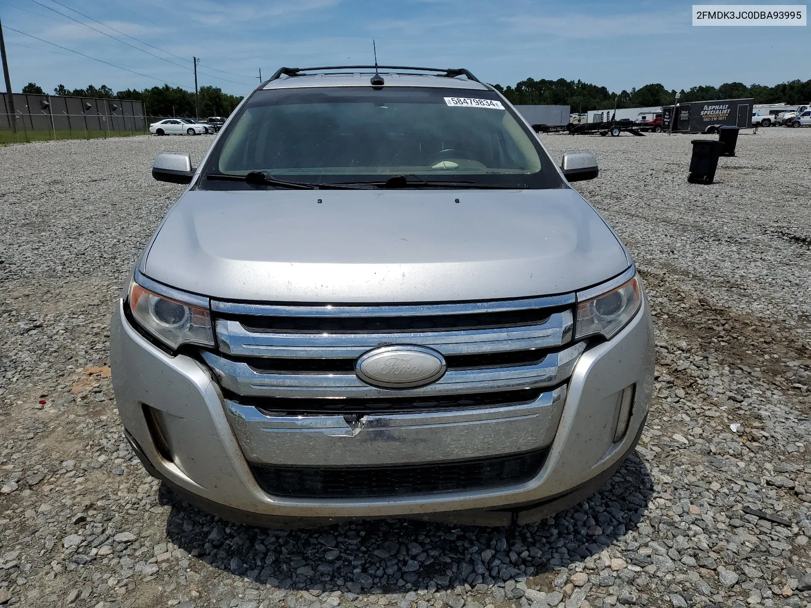 2013 Ford Edge Sel VIN: 2FMDK3JC0DBA93995 Lot: 58479834