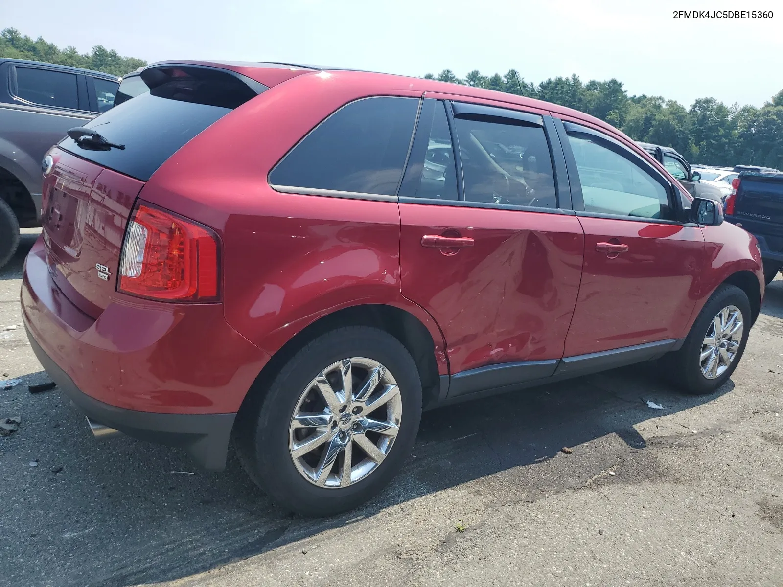 2013 Ford Edge Sel VIN: 2FMDK4JC5DBE15360 Lot: 62528694