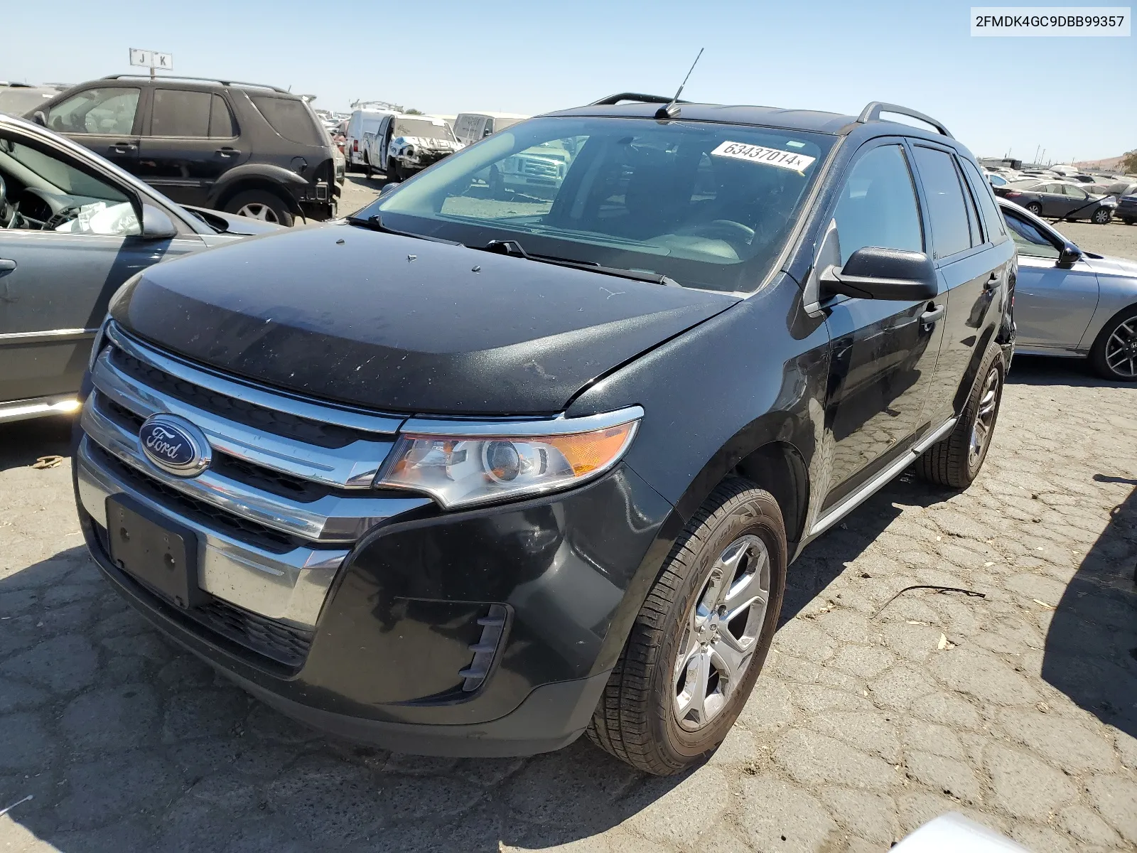 2013 Ford Edge Se VIN: 2FMDK4GC9DBB99357 Lot: 63437014