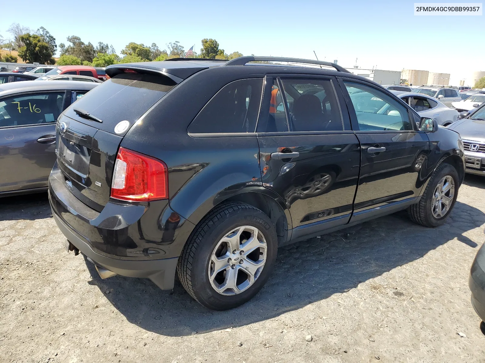 2013 Ford Edge Se VIN: 2FMDK4GC9DBB99357 Lot: 63437014