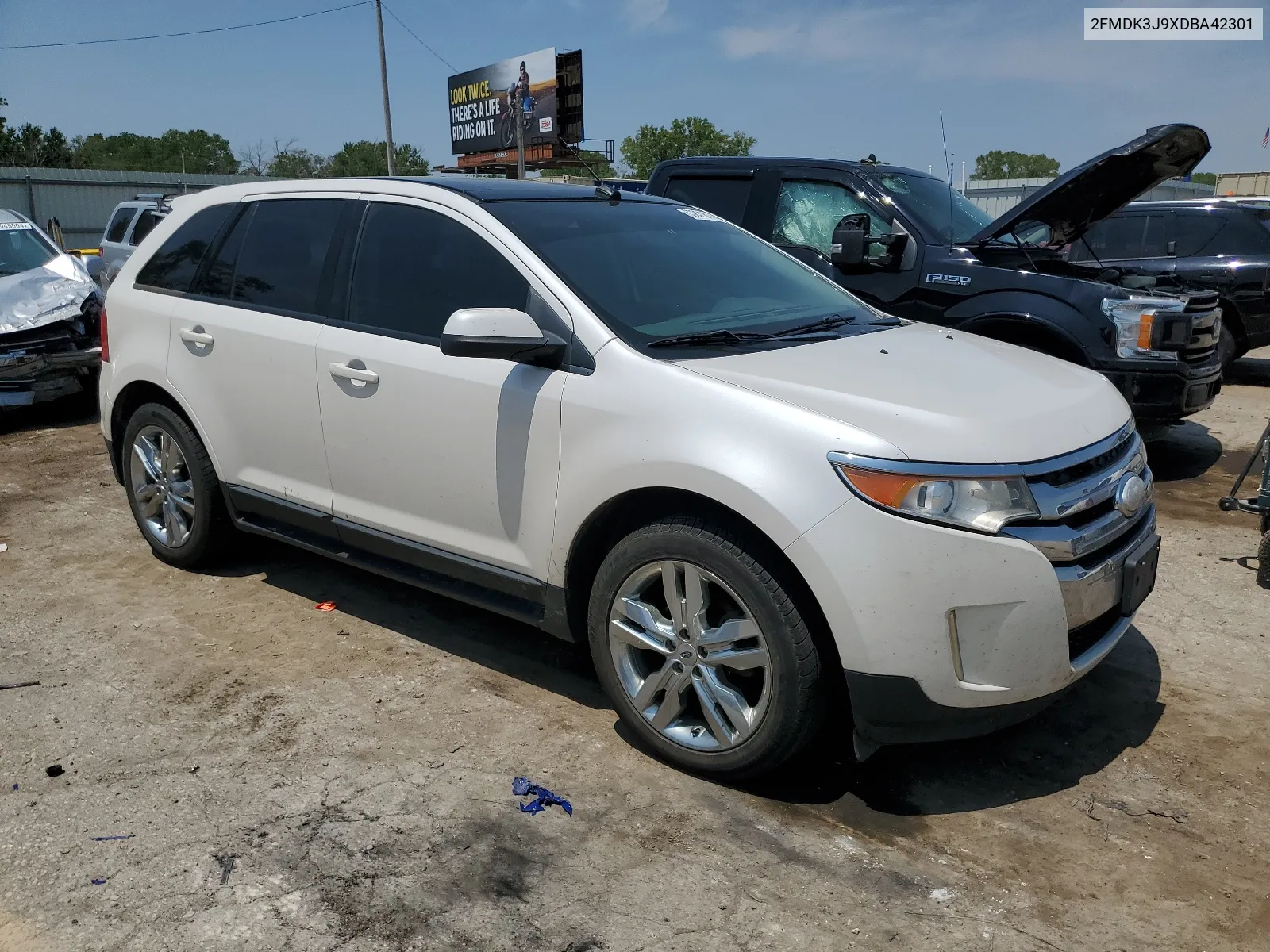 2013 Ford Edge Sel VIN: 2FMDK3J9XDBA42301 Lot: 63831814