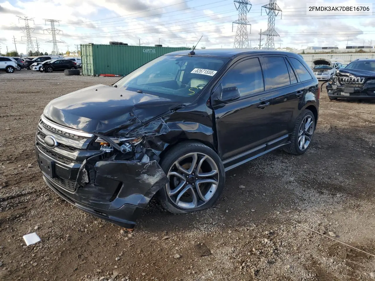 2FMDK3AK7DBE16706 2013 Ford Edge