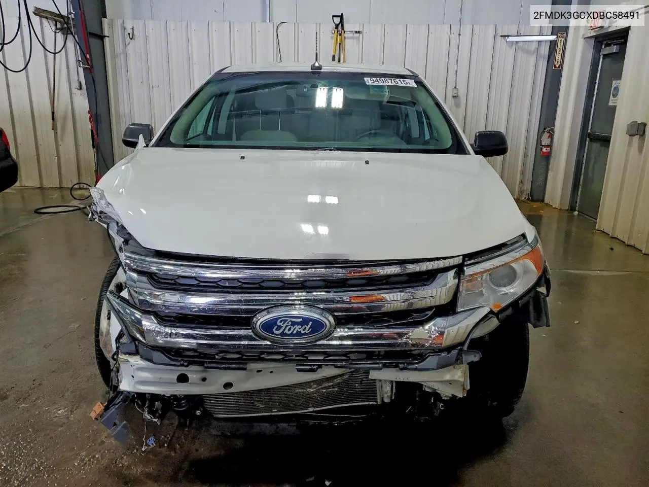 2FMDK3GCXDBC58491 2013 Ford Edge Se