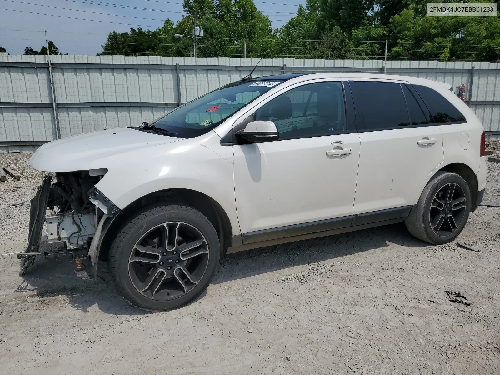 2014 Ford Edge Sel VIN: 2FMDK4JC7EBB61233 Lot: 59052214